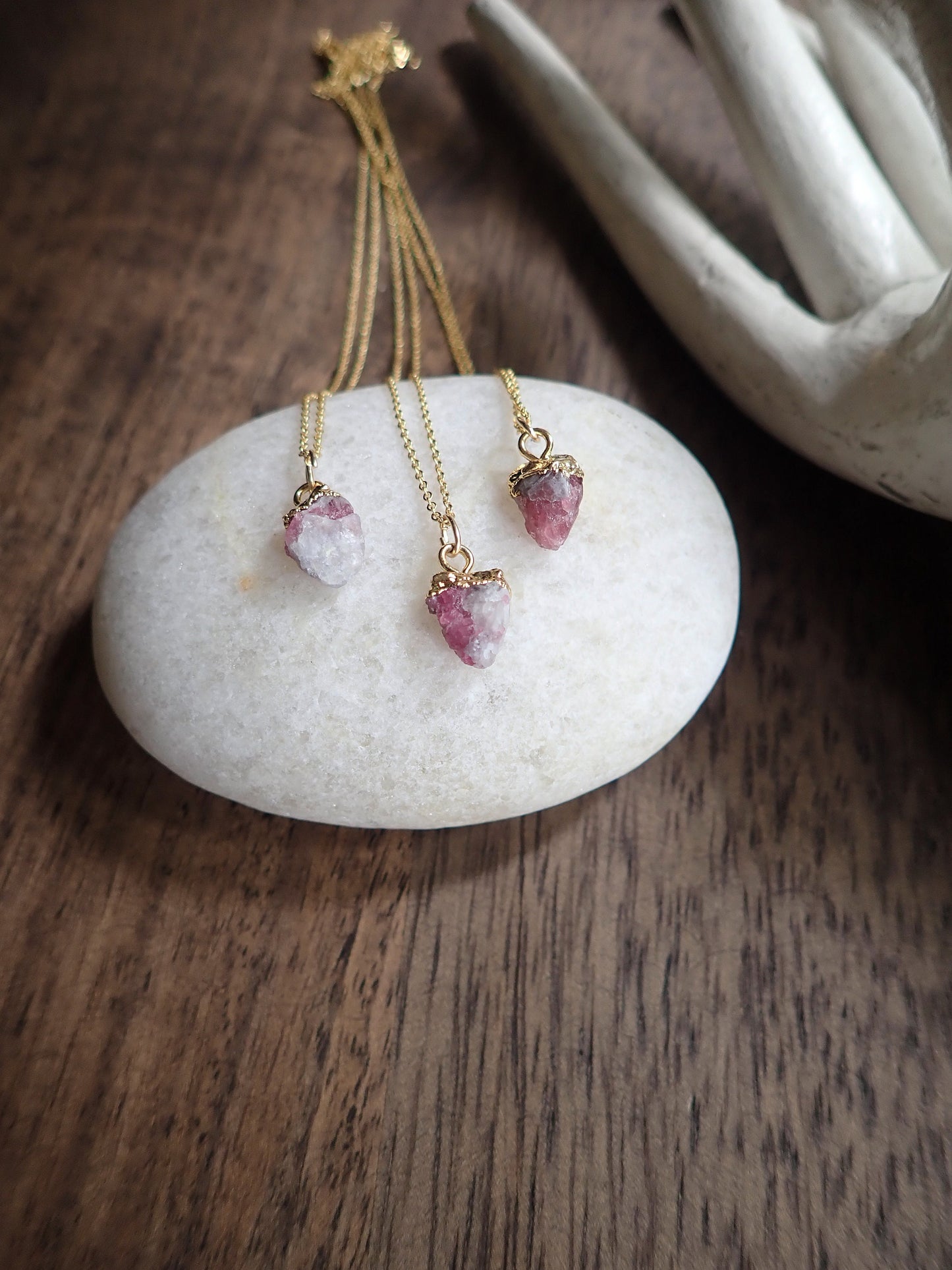 Pinky Pink Tourmaline Necklace