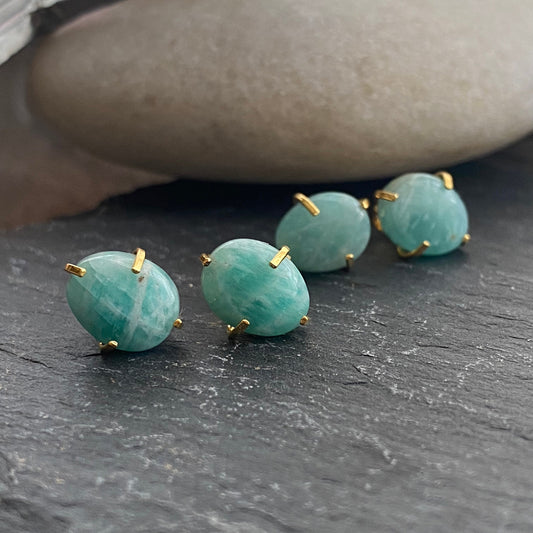 Amazonite Stud Earrings