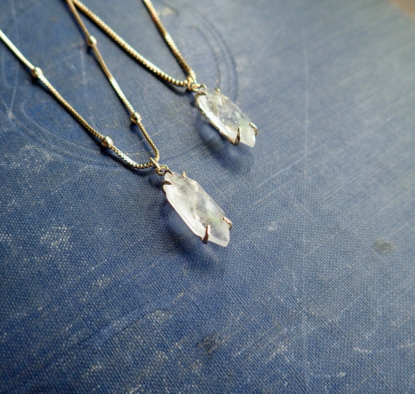 Terminus Raw Clear Crystal Necklace