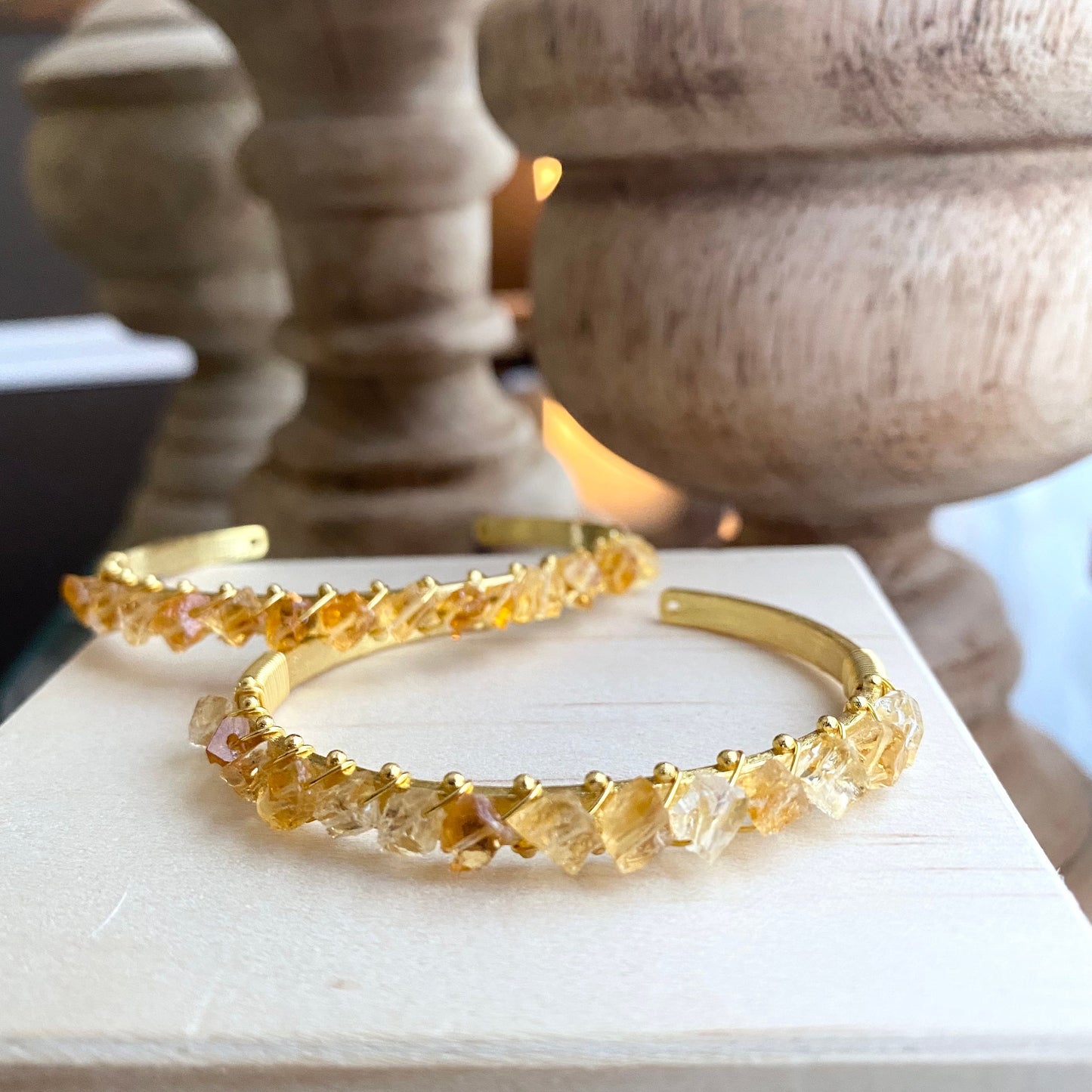 Raw Citrine Bracele