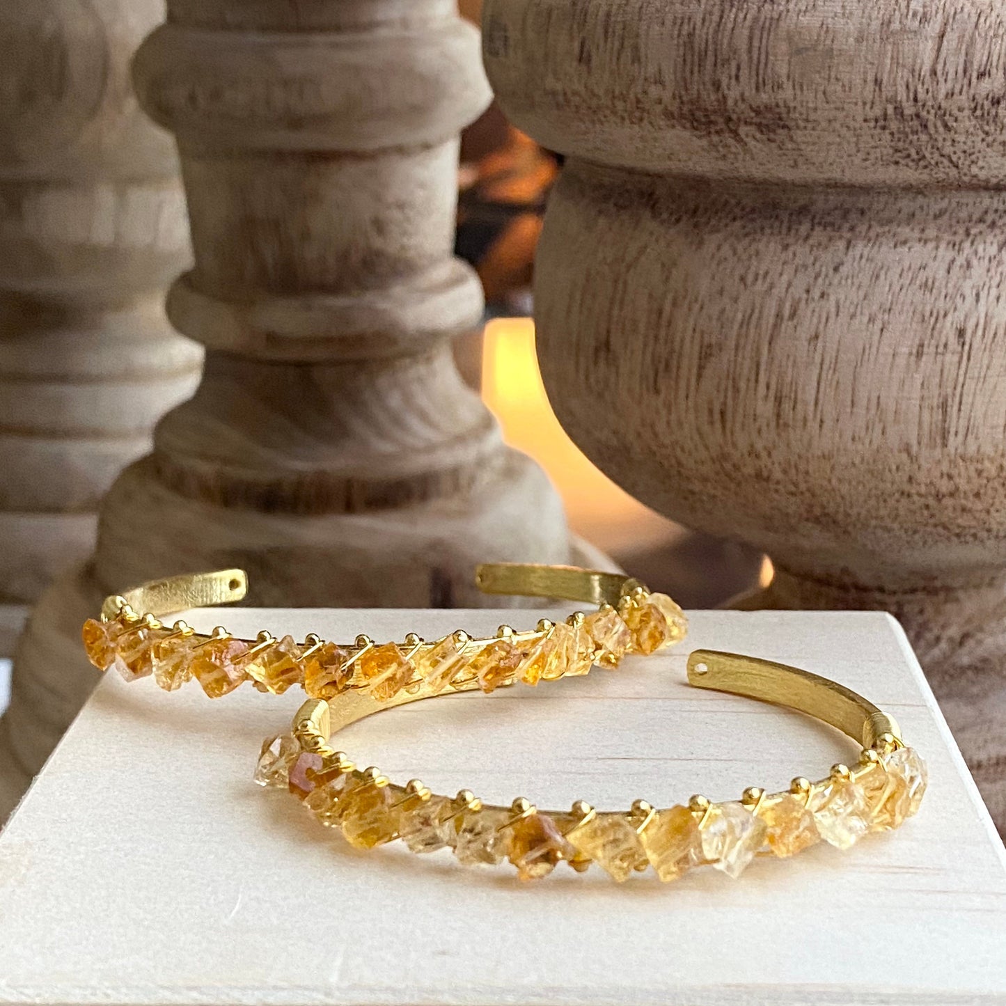 Raw Citrine Bracele