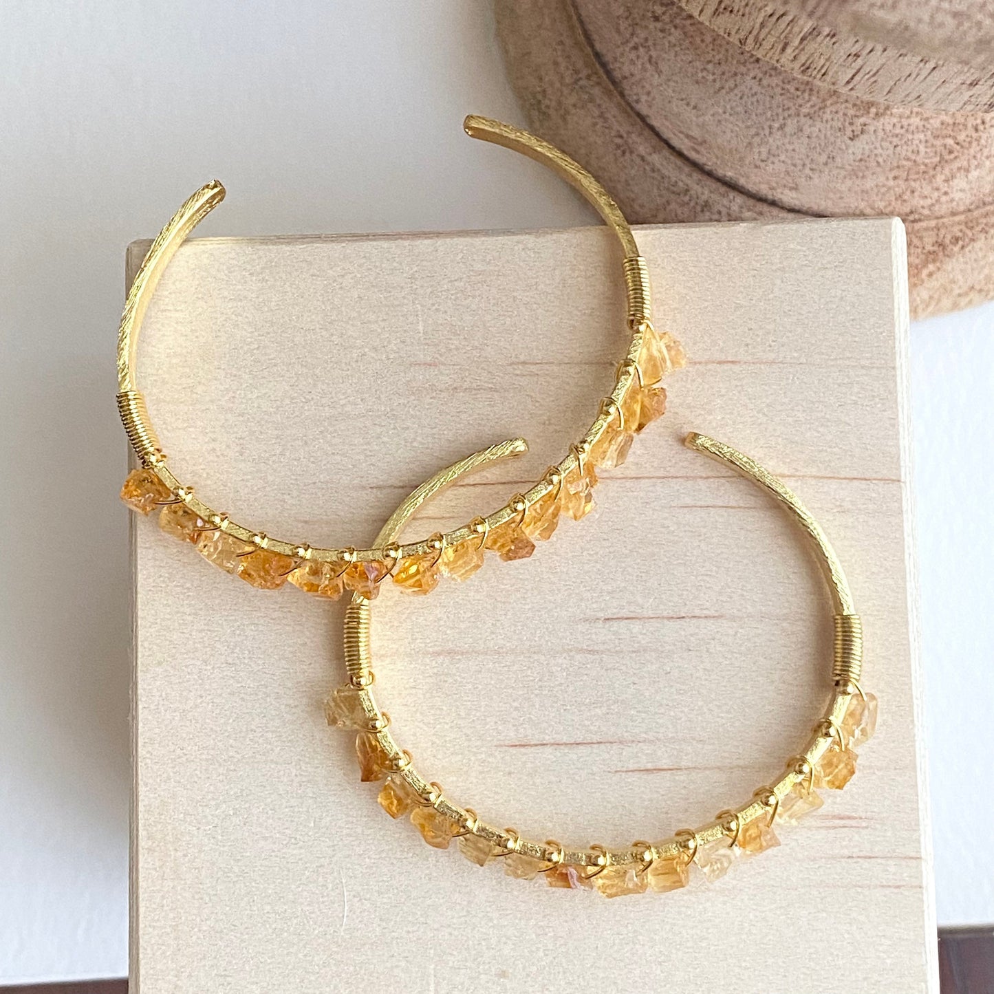 Raw Citrine Bracele