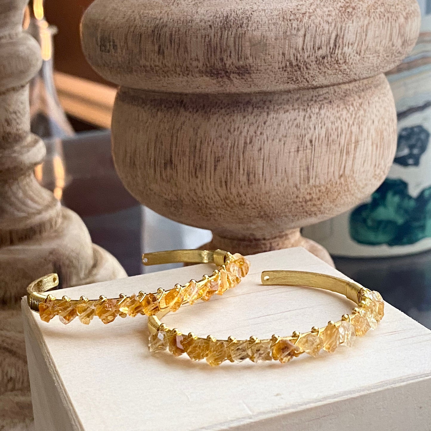 Raw Citrine Bracele