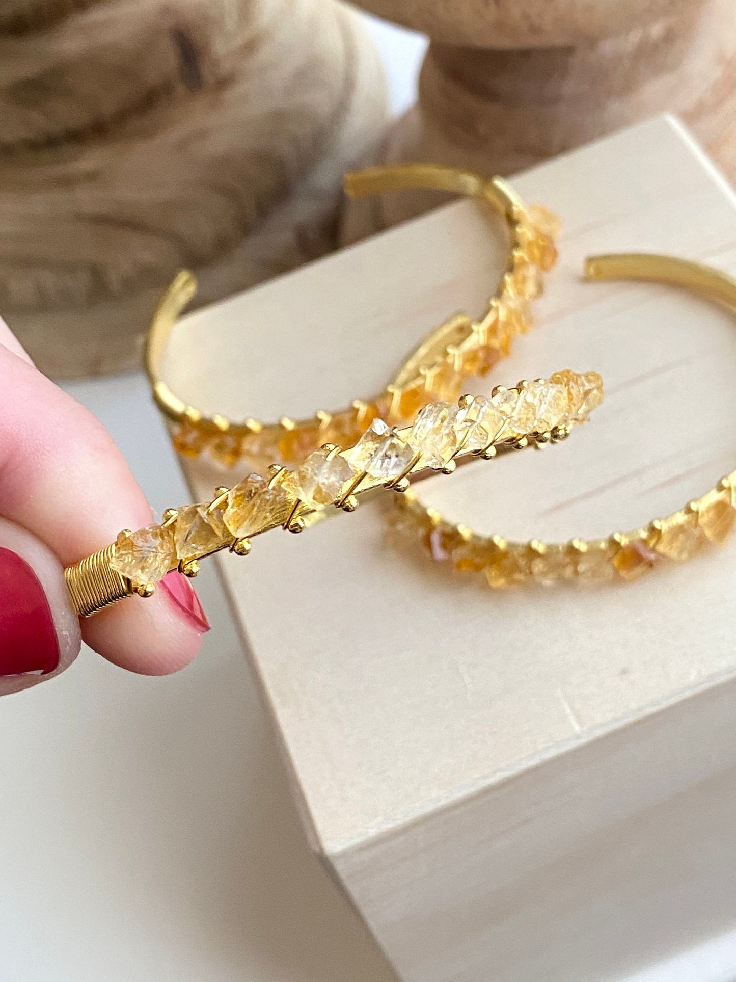 Raw Citrine Bracele