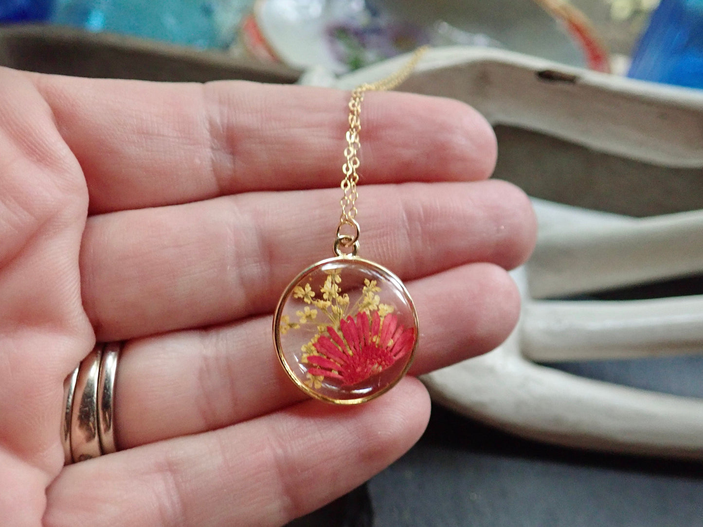 Lola Dried Flower Necklace
