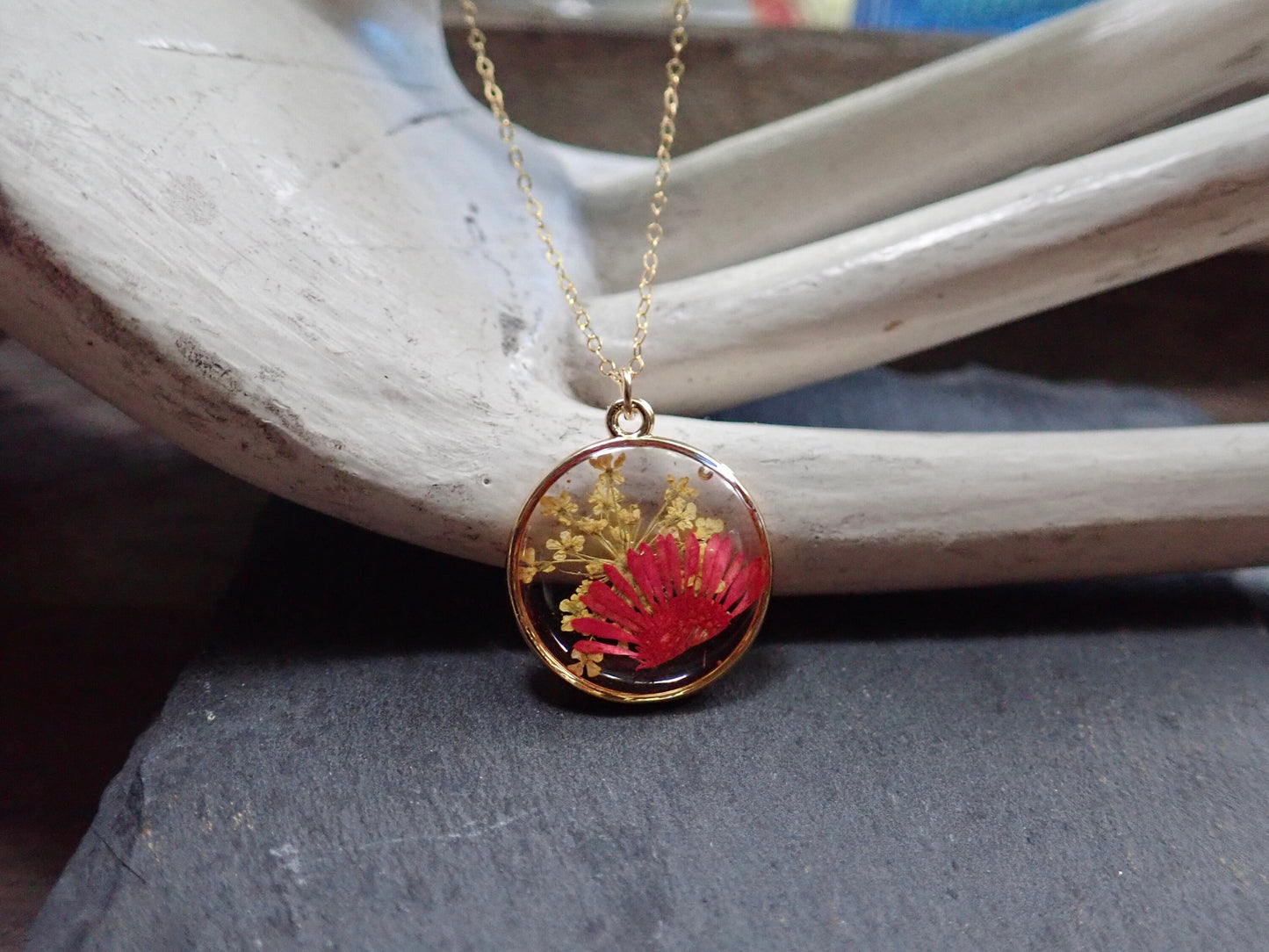 Lola Dried Flower Necklace