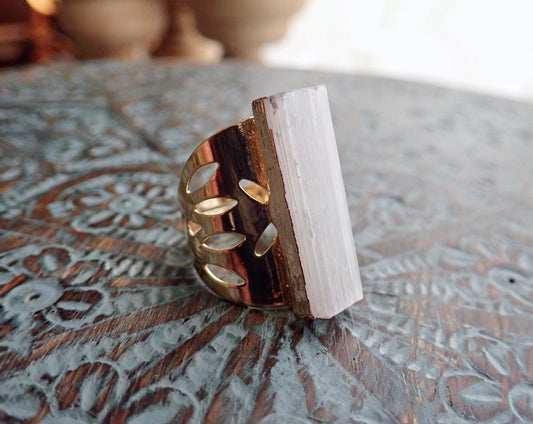 Staci Selenite Ring