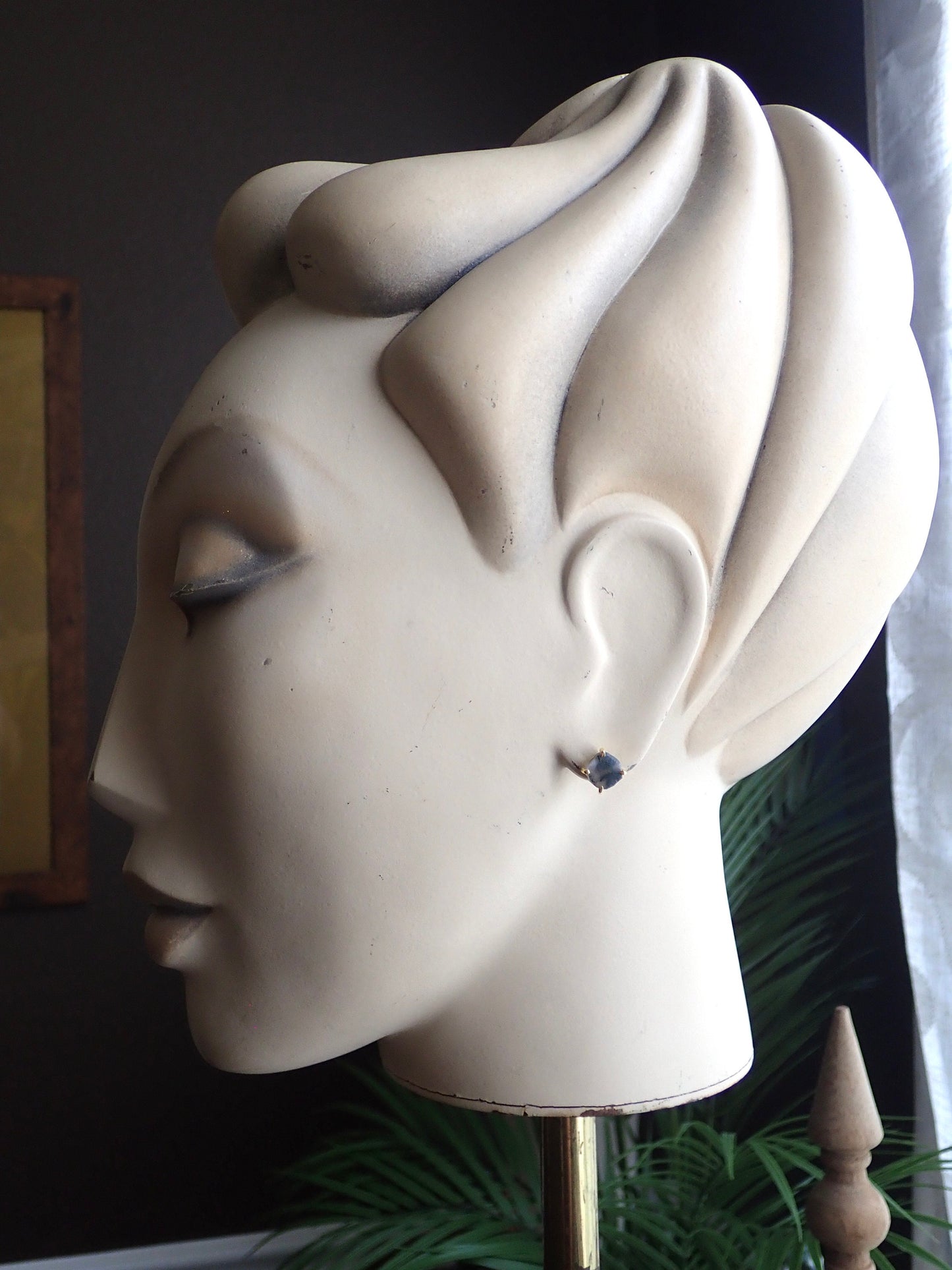 Mysha, Moss Agate Earrings
