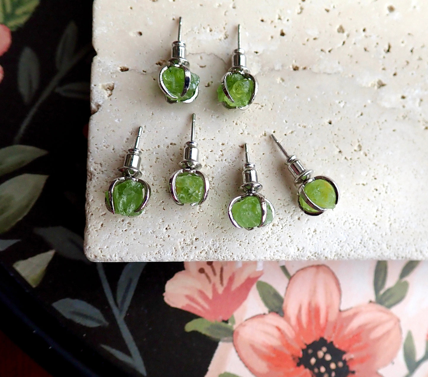 Percy Peridot Stud Earrings