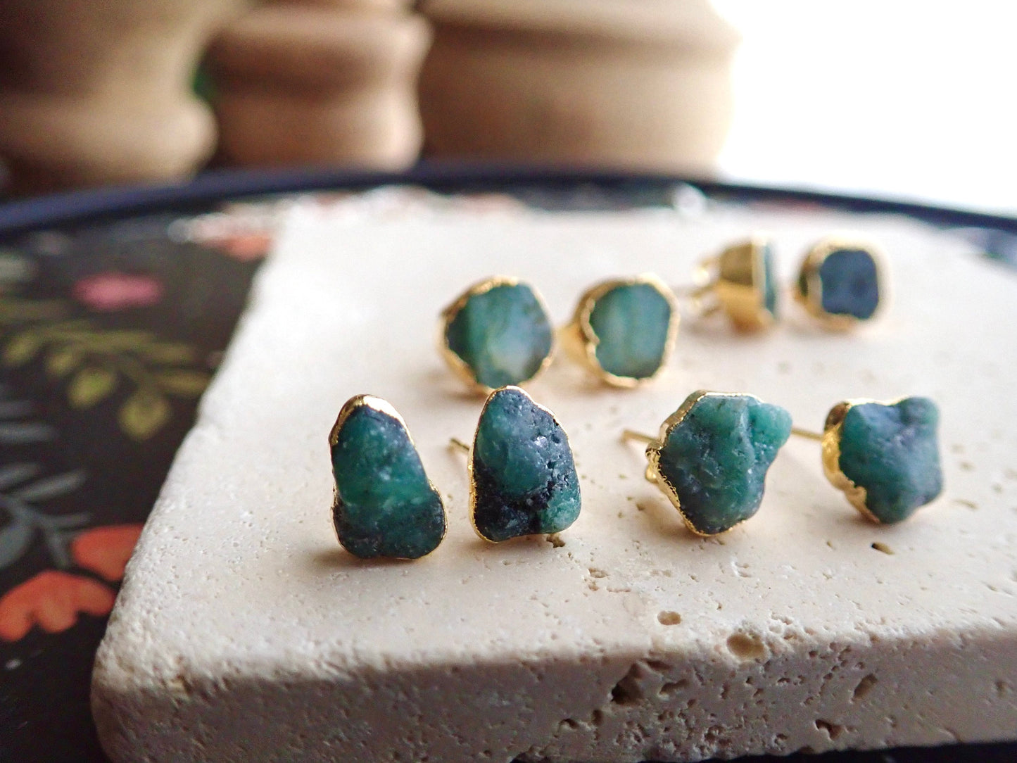 Emerald Isle Stud Earrings