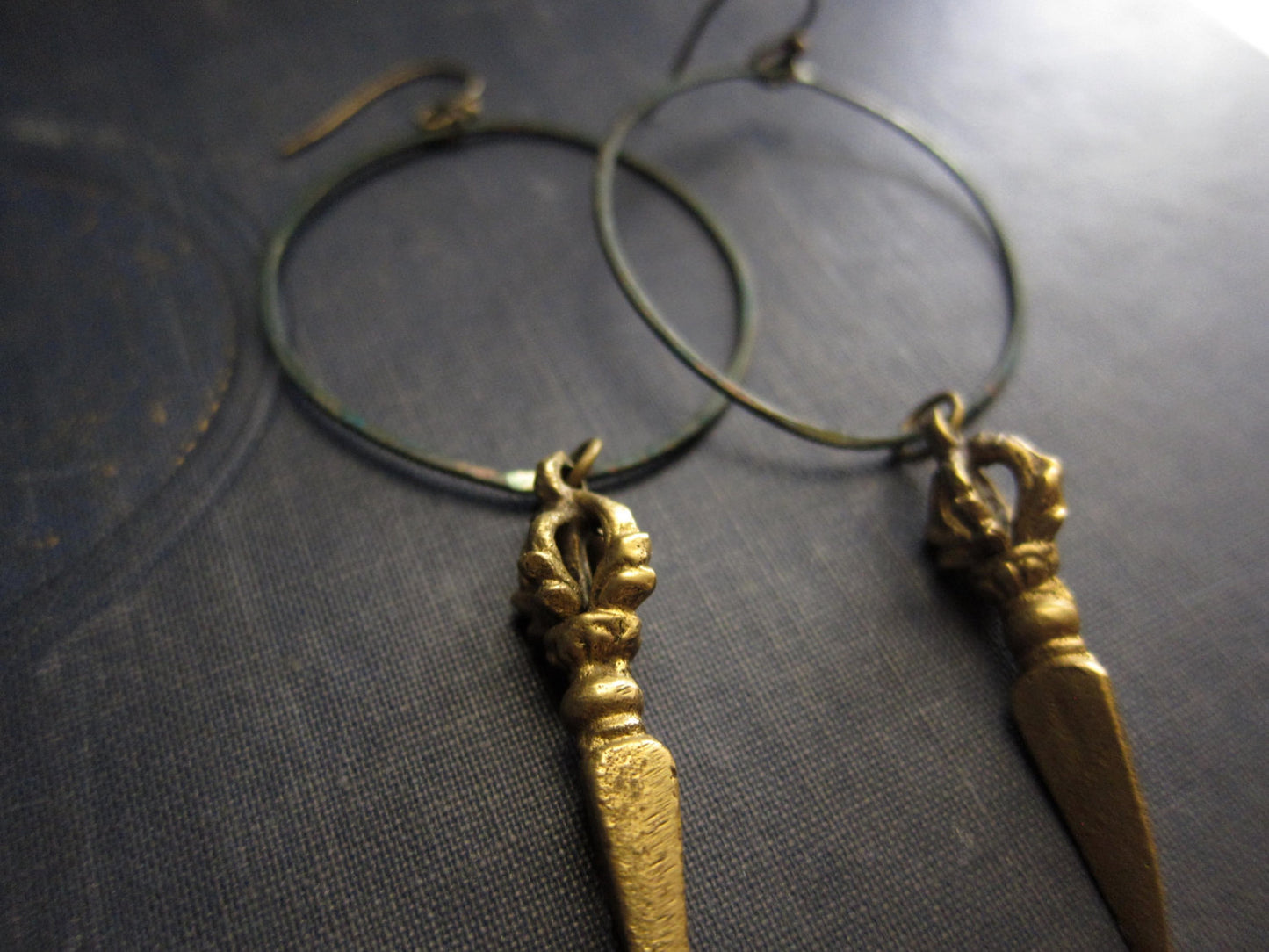 Dorje Hoop Dangle Earrings