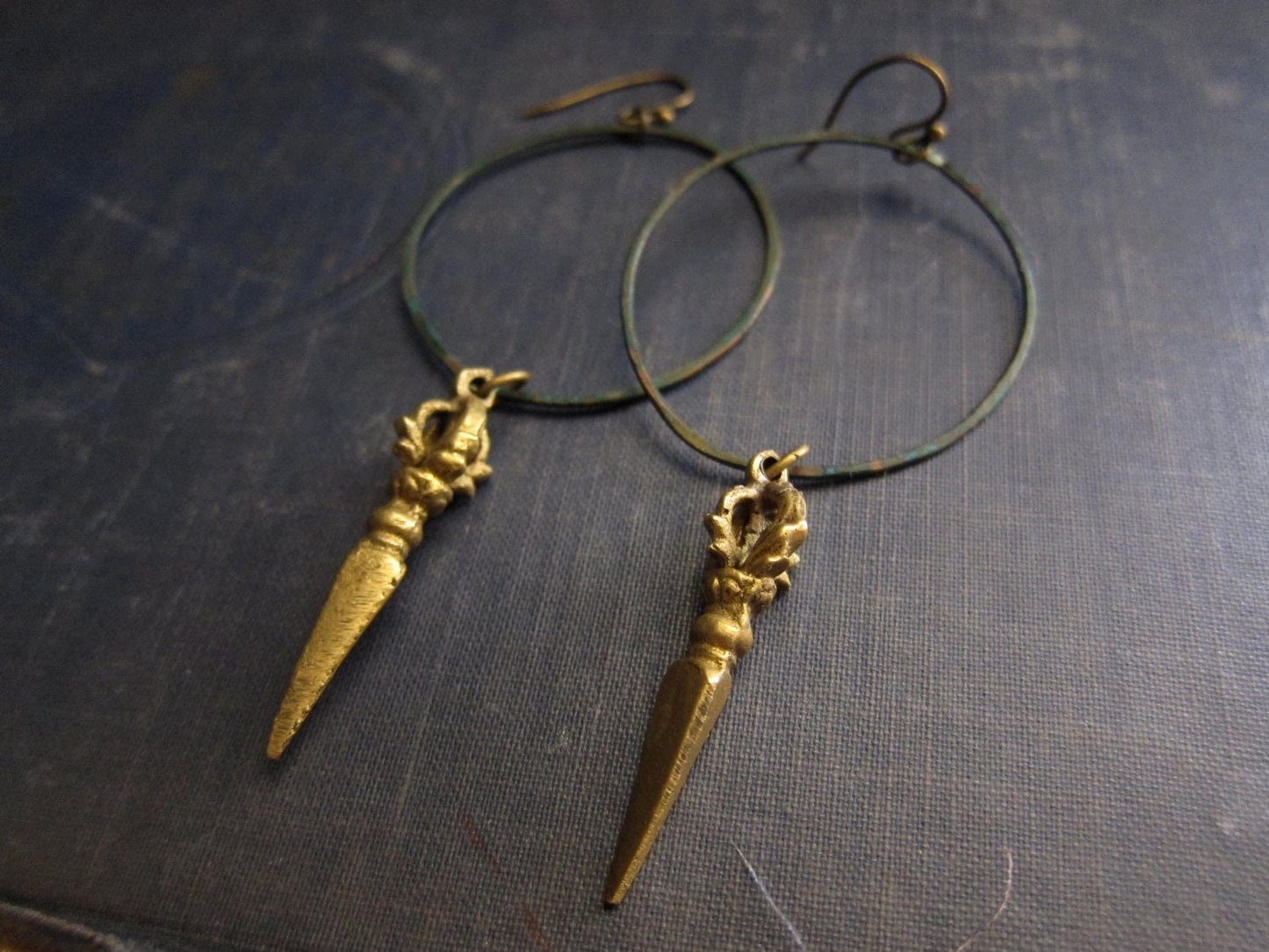 Dorje Hoop Dangle Earrings