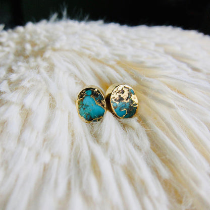 turquoise stud earrings