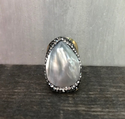 Pluto Pearl Ring