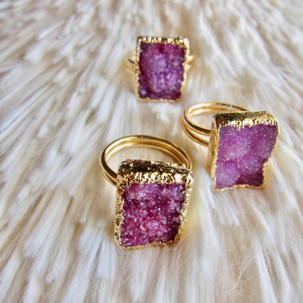 Pink Flamingos Ring