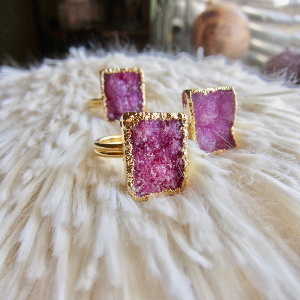 Pink Flamingos Ring