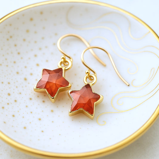 Cantares Carnelian Gemstone Earrings