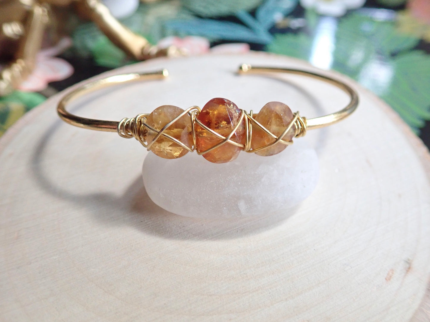 Heliopolis Citrine Bangle Bracelet