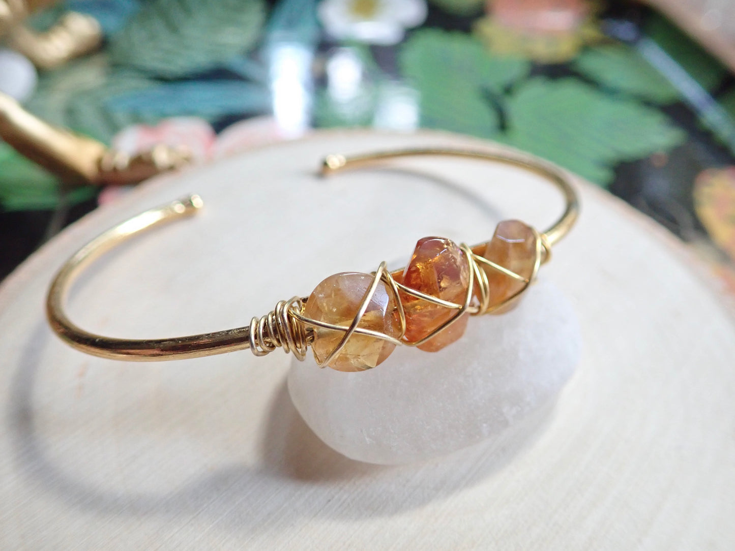 Heliopolis Citrine Bangle Bracelet