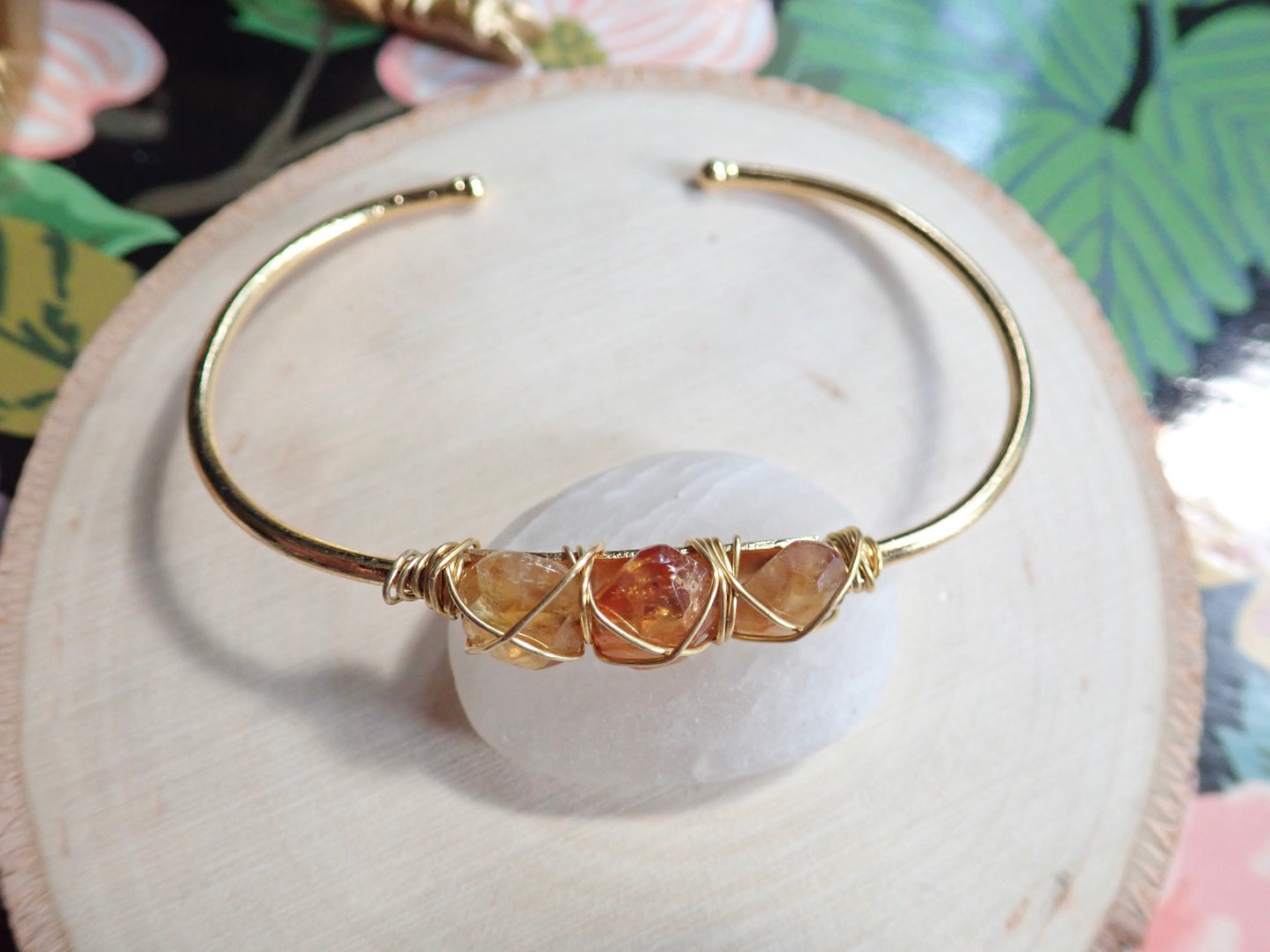 Heliopolis Citrine Bangle Bracelet