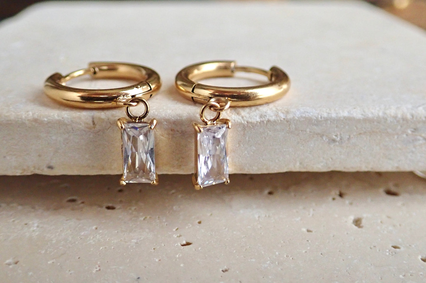 Nolita Waterproof Crystal Hoop Earrings