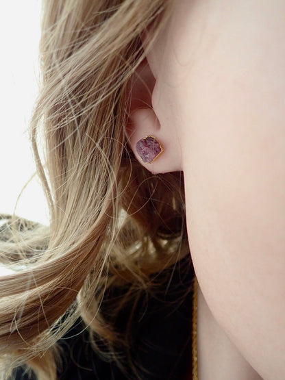 Renly Ruby Birthstone Earrings