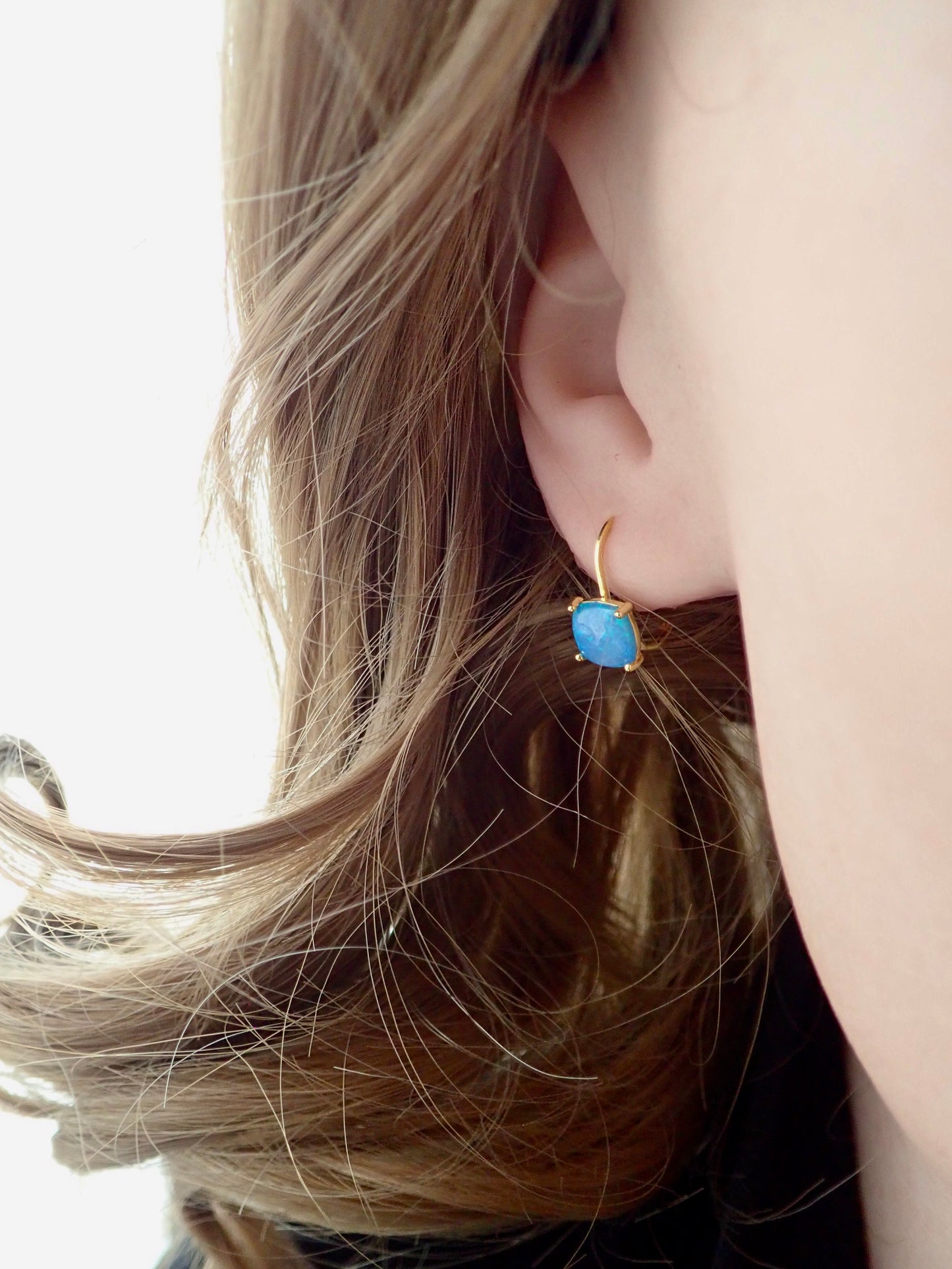 Odessa Blue Opal Leverbacks