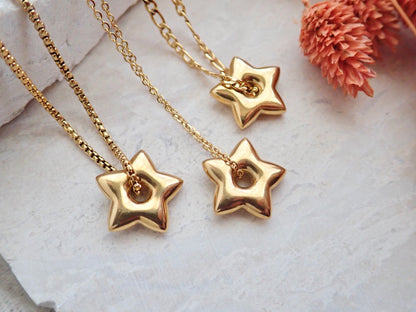 Puffy Star Waterproof Necklace