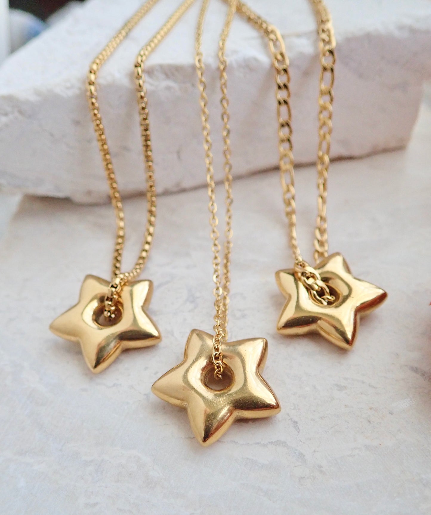 Puffy Star Waterproof Necklace