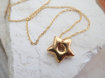 Puffy Star Waterproof Necklace