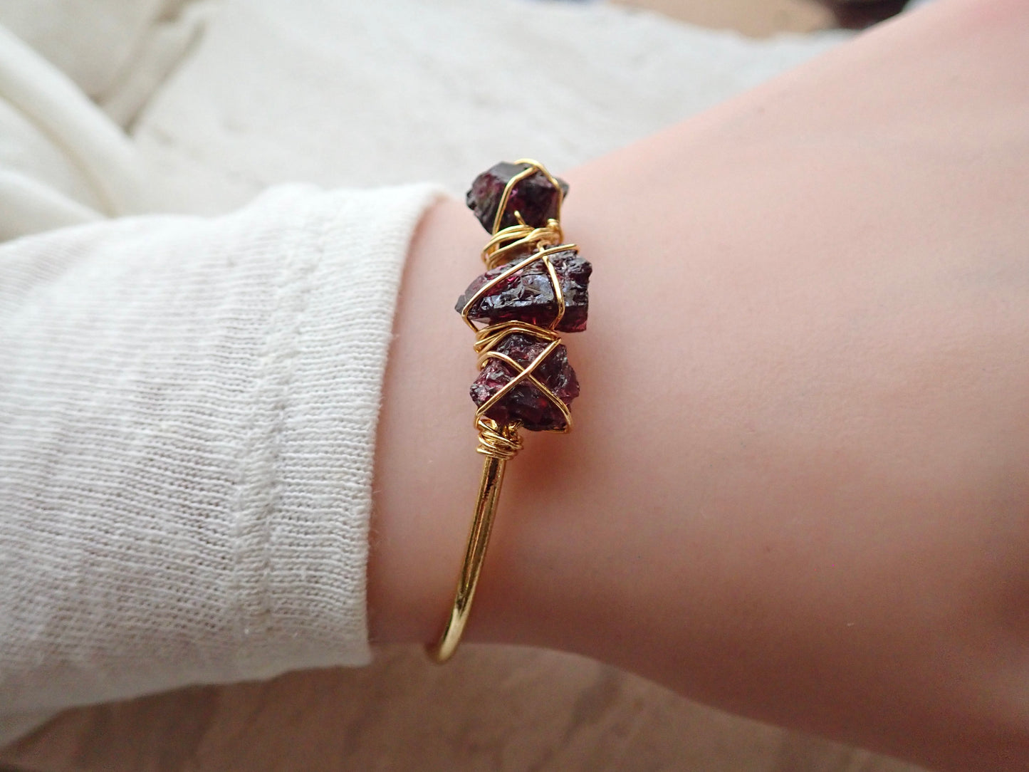 Glendale Garnet Bracelet