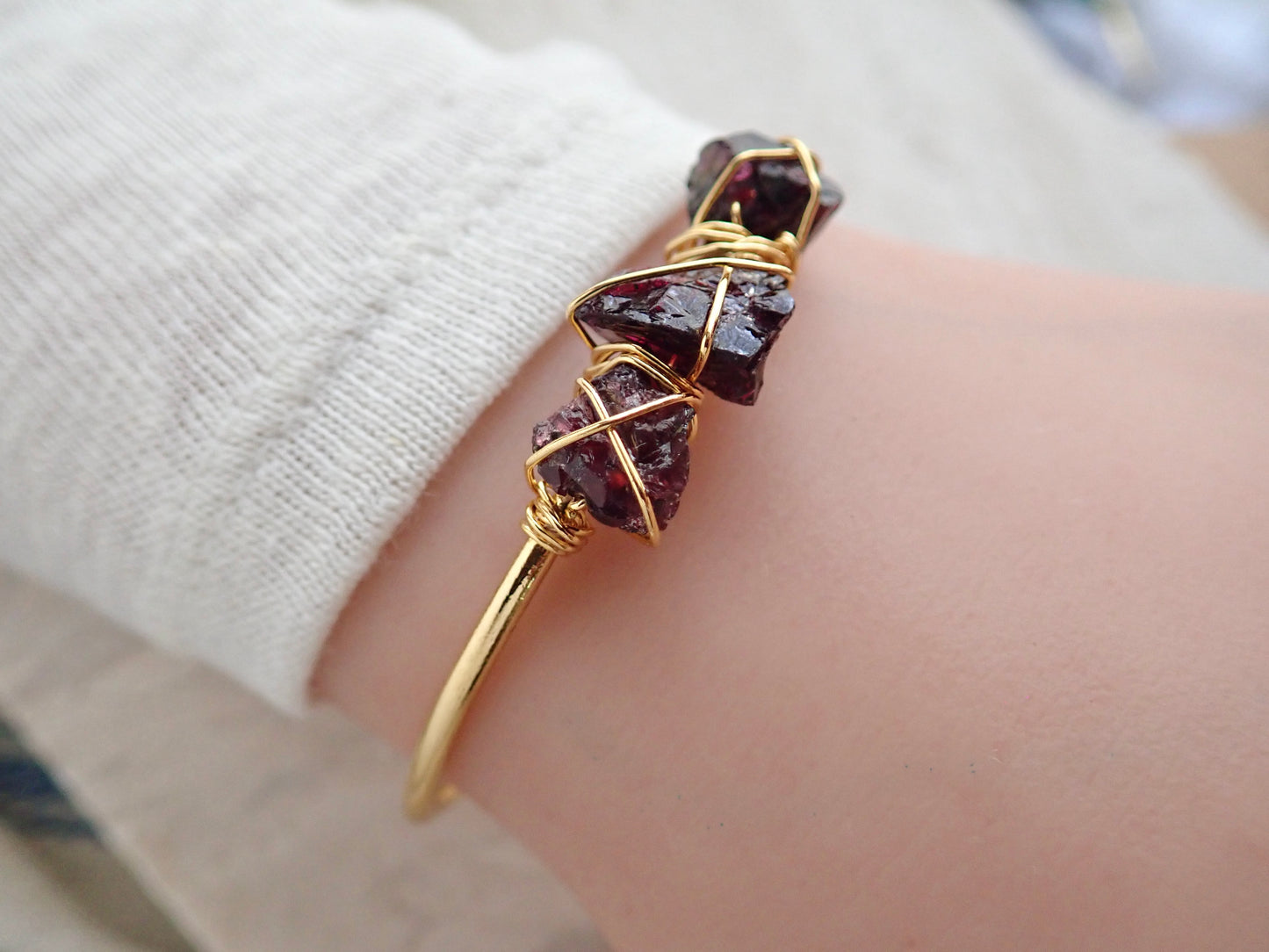 Glendale Garnet Bracelet