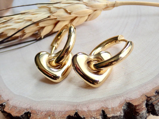 Telltale Waterproof Gold Hoop Earrings