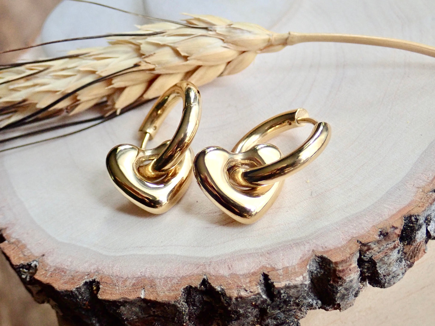 Telltale Waterproof Gold Hoop Earrings