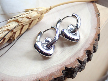 Telltale Waterproof Silver Hoop Earrings