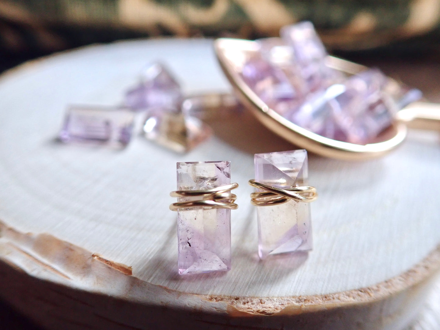 Desdamona Ametrine Stud Earrings