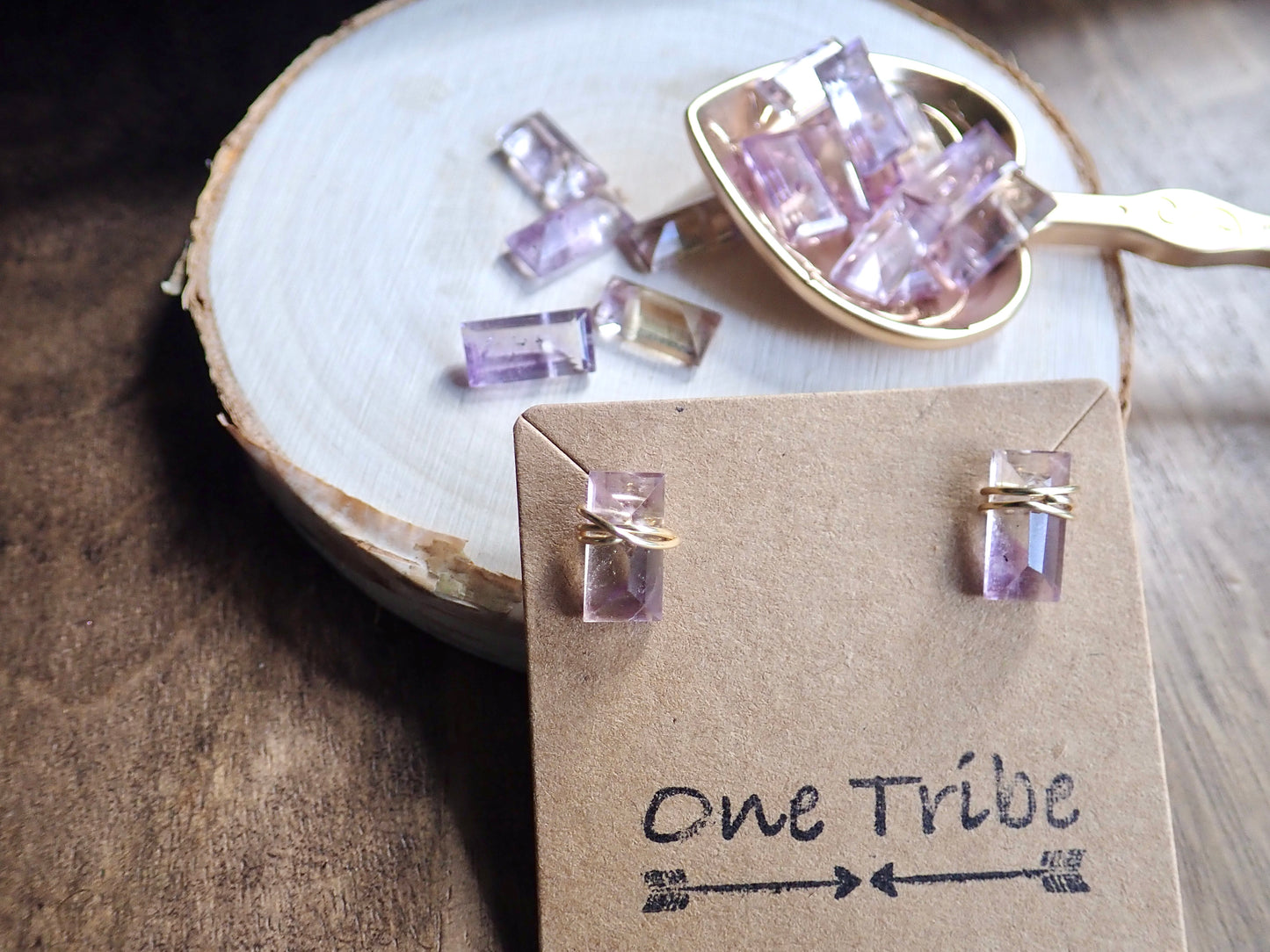 Desdamona Ametrine Stud Earrings