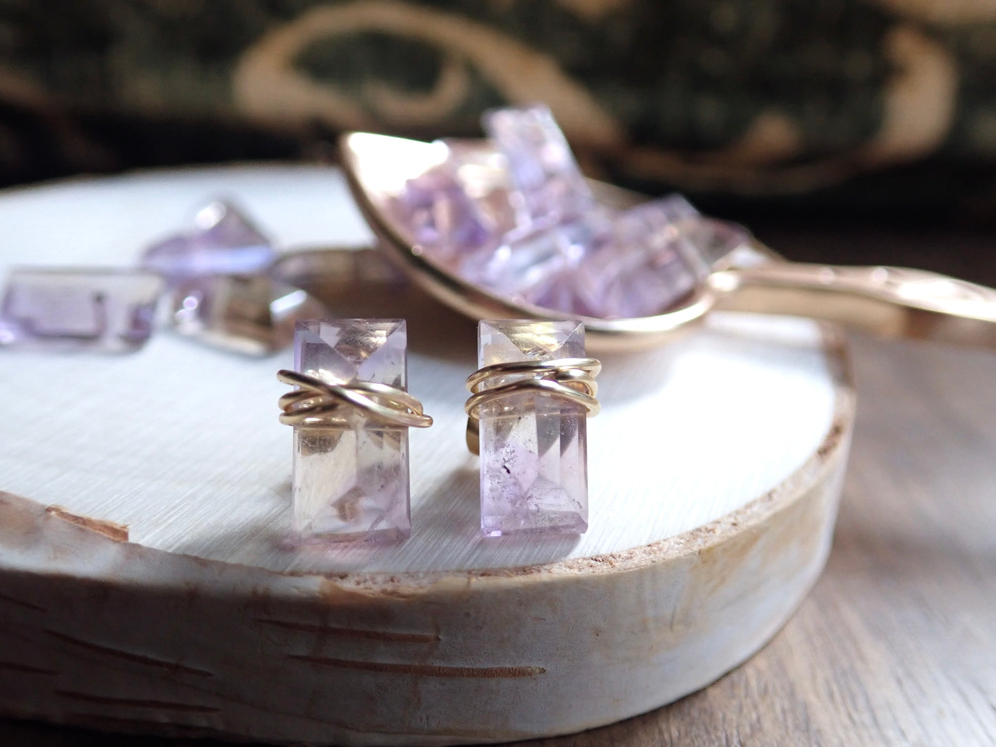 Desdamona Ametrine Stud Earrings