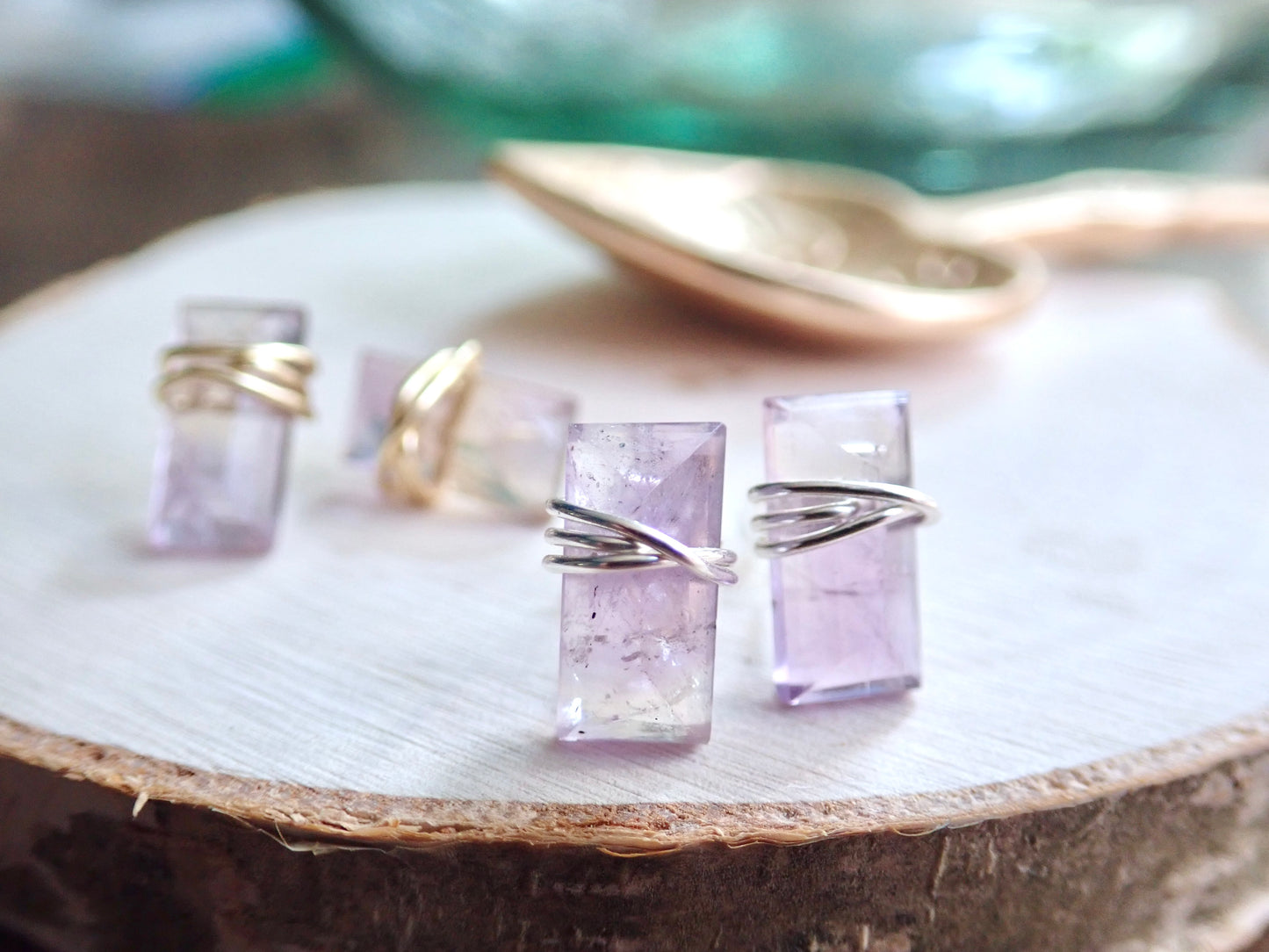 Desdamona Ametrine Stud Earrings