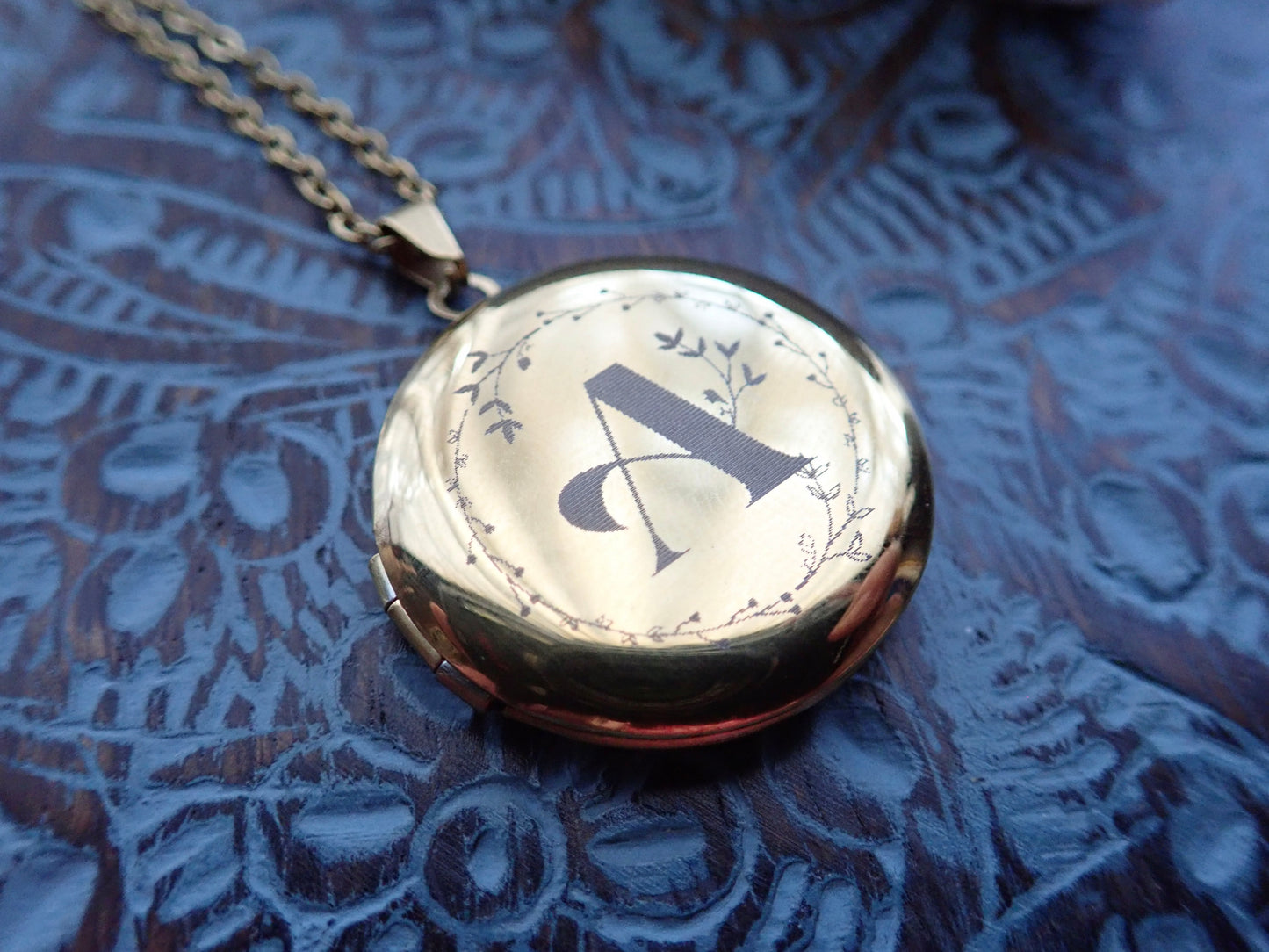 Monogram Locket Necklace