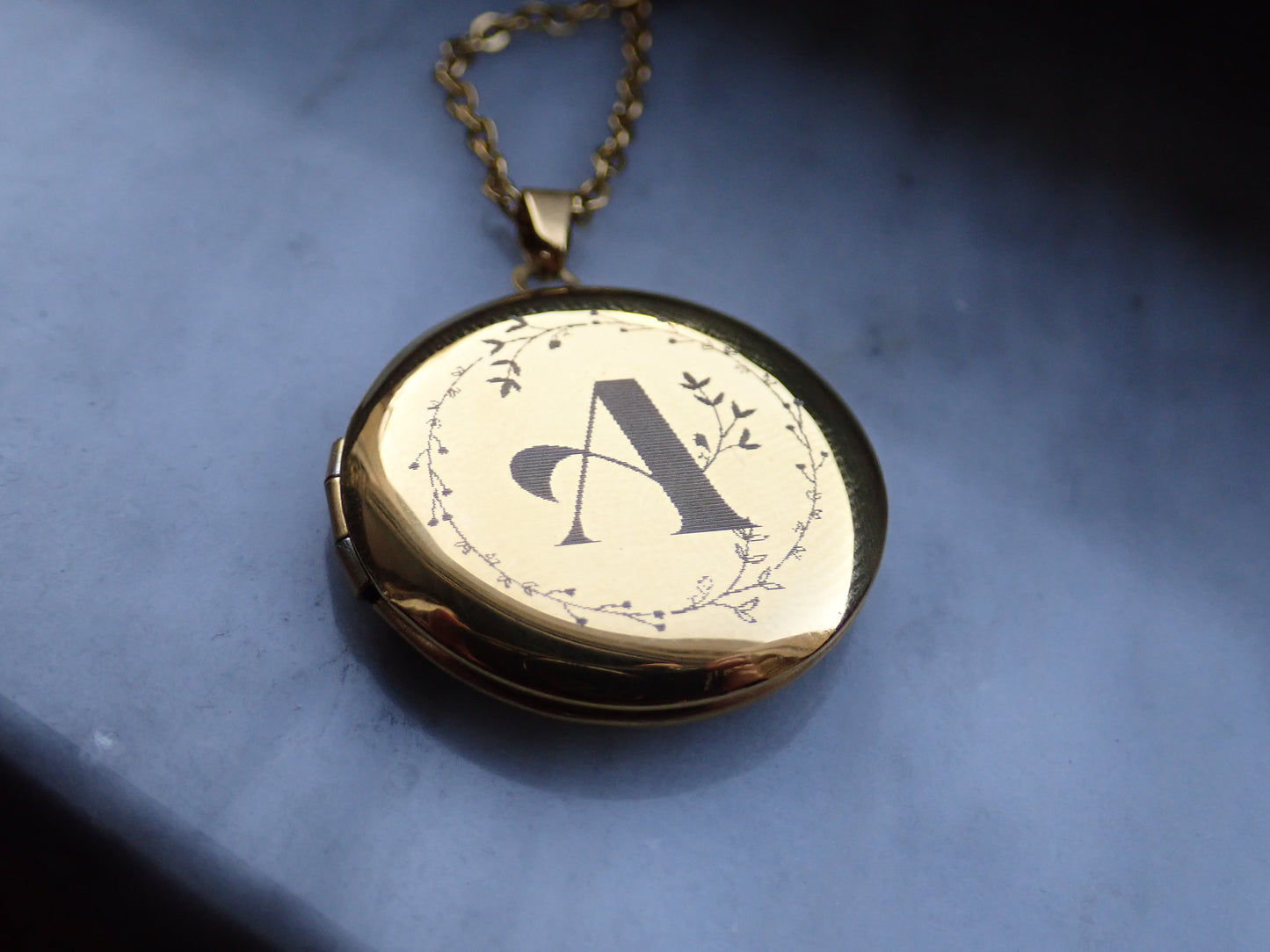 Monogram Locket Necklace