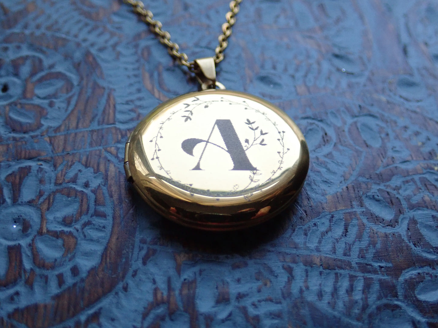 Monogram Locket Necklace