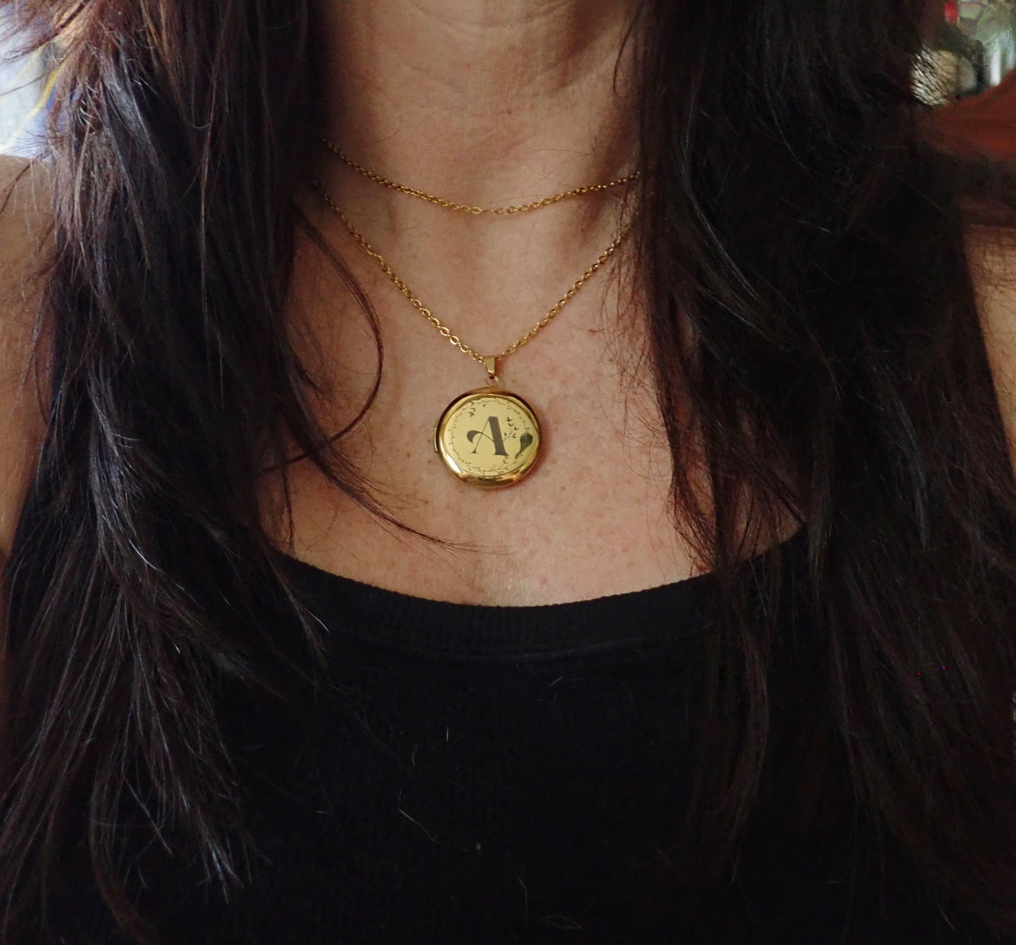 Monogram Locket Necklace