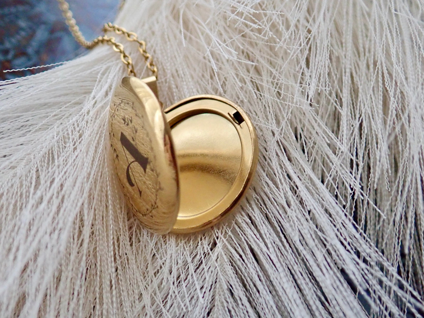 Monogram Locket Necklace