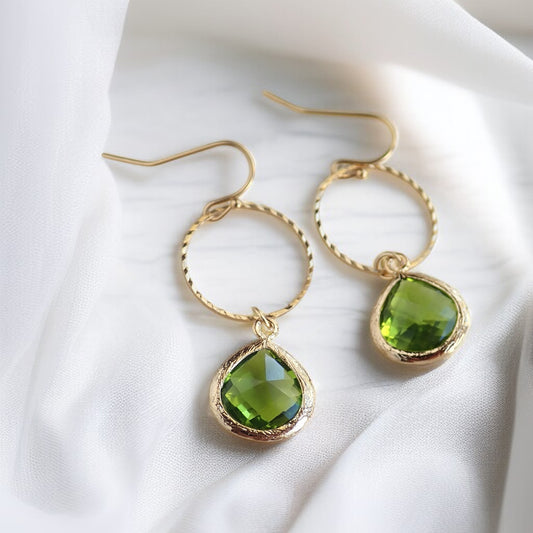 Perlotta Crystal Drop Hoops