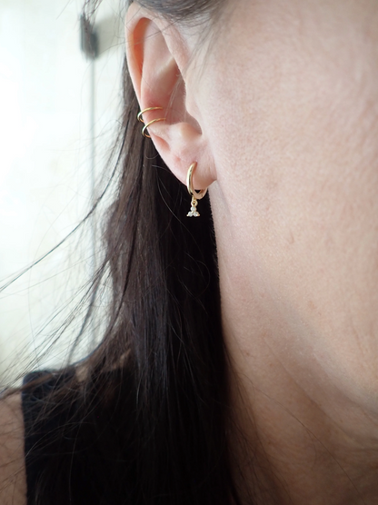 Double Gold Vermeil Ear Cuff