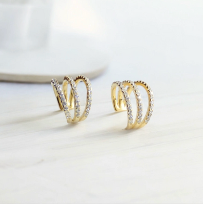 Triple Threat Pavé Ear Cuff