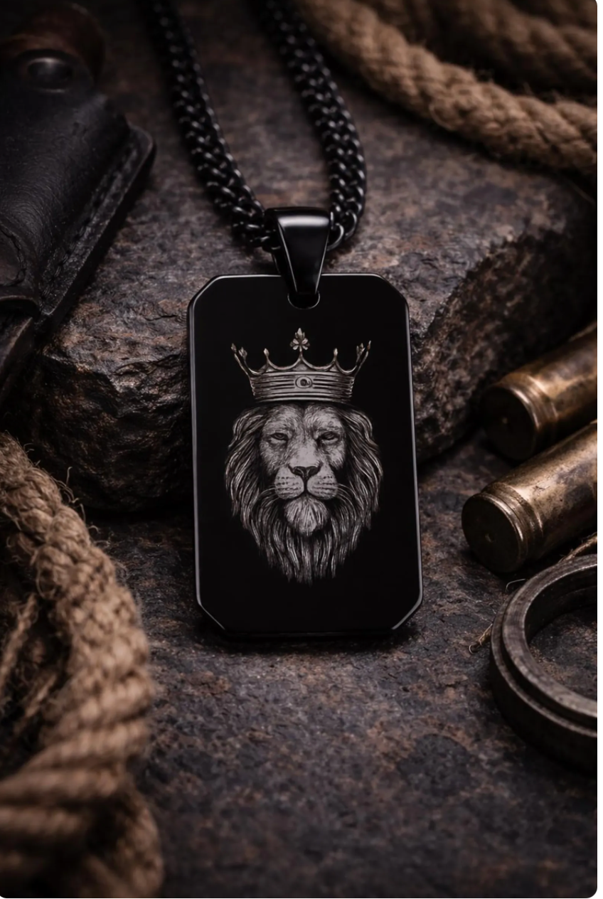 Leo Rex Dog Tag Necklace