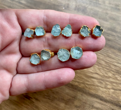 Mythic Argos Aquamarine Studs