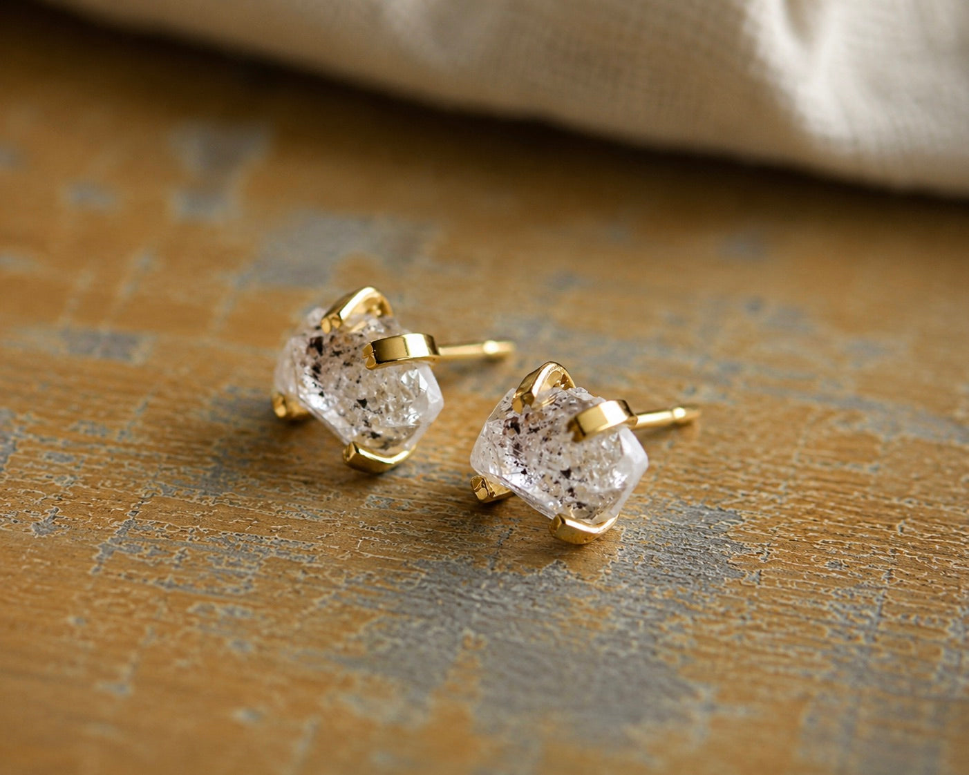 Hellas Herkimer Diamond Studs